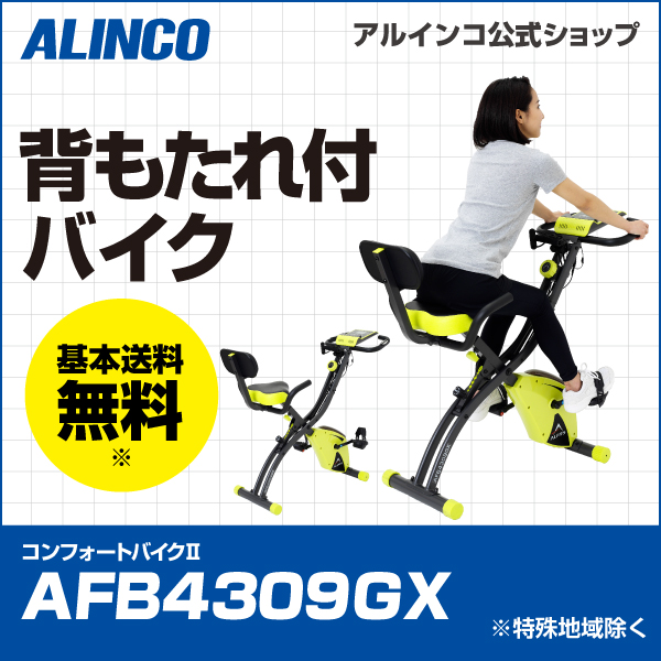 【美品】ALINCO FITNESS コンフォートバイクII AFB4309GX